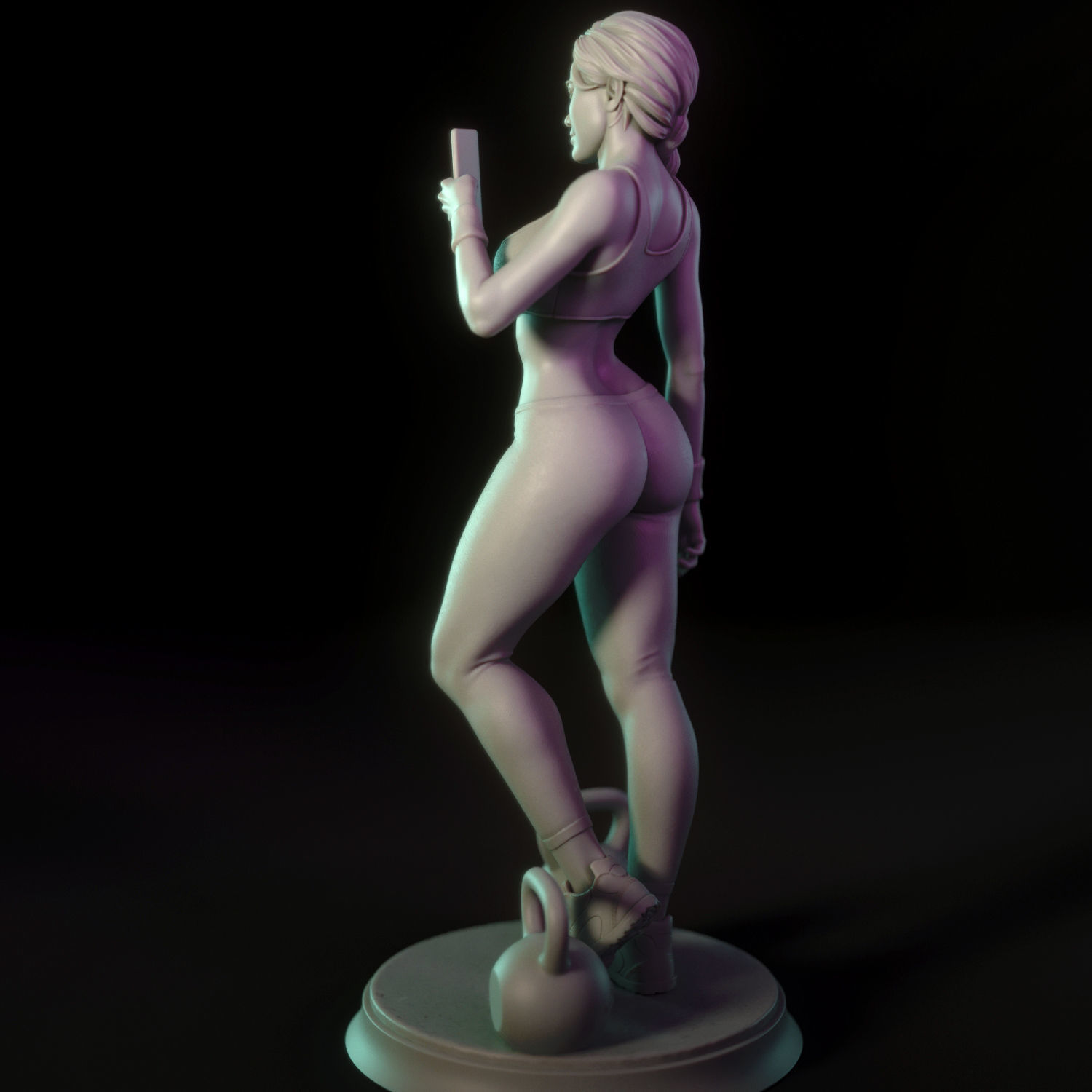 Ashley - Gym girl 3D print model_10