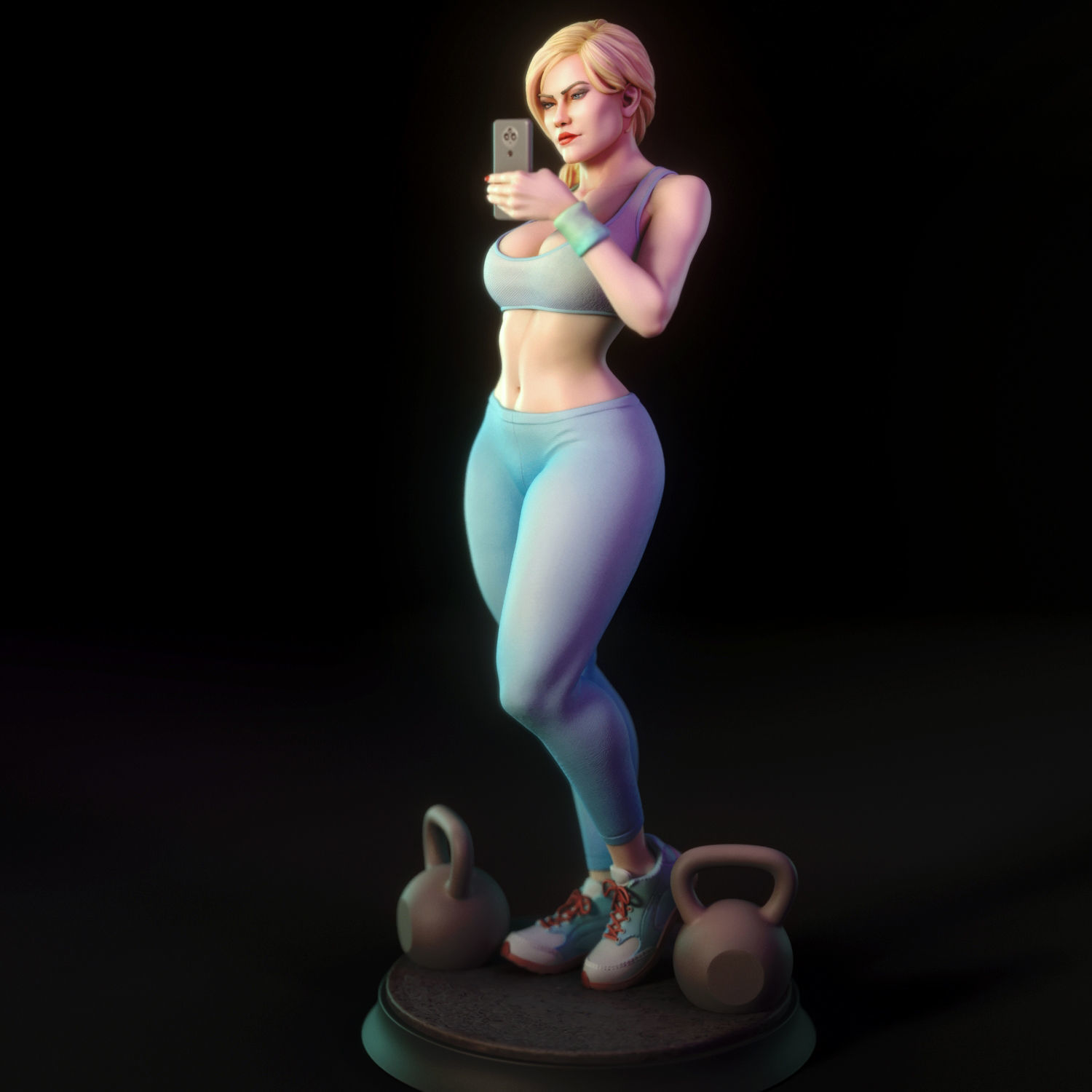 Ashley - Gym girl 3D print model_6