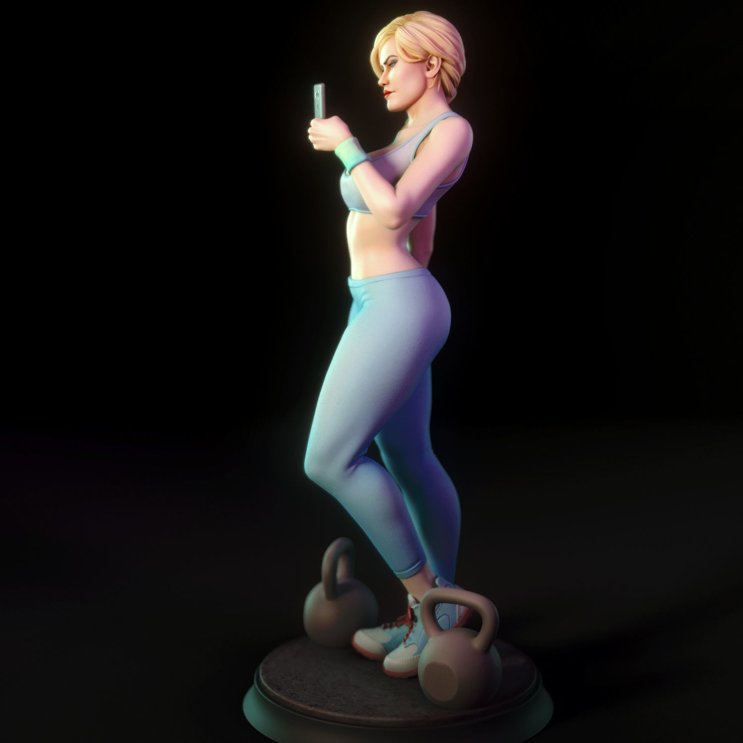 Ashley - Gym girl 3D print model_5