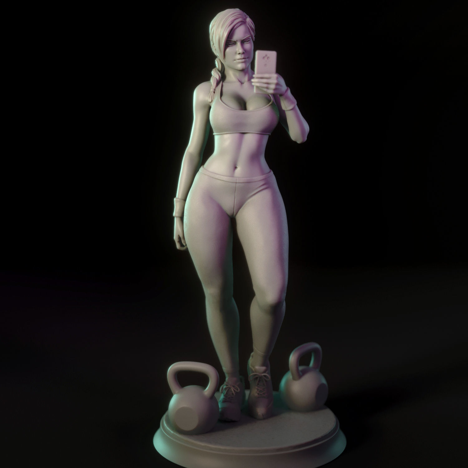 Ashley - Gym girl 3D print model_8