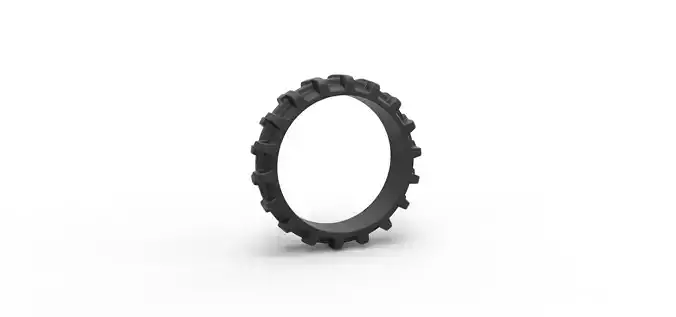 Tractor tire 10 Scale 1 to 25