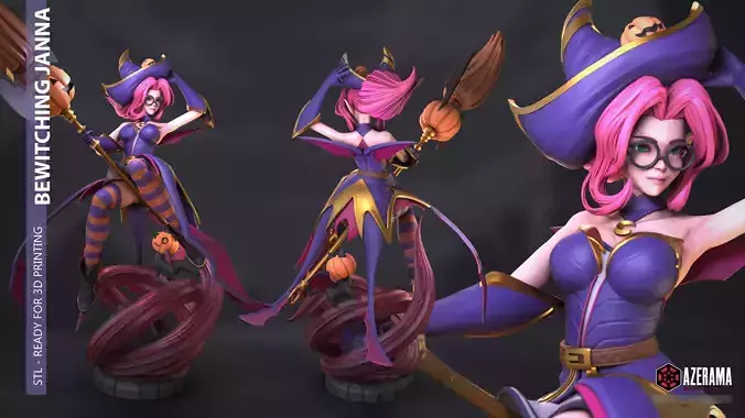 BEWITCHING JANNA FOR 3D PRINTING