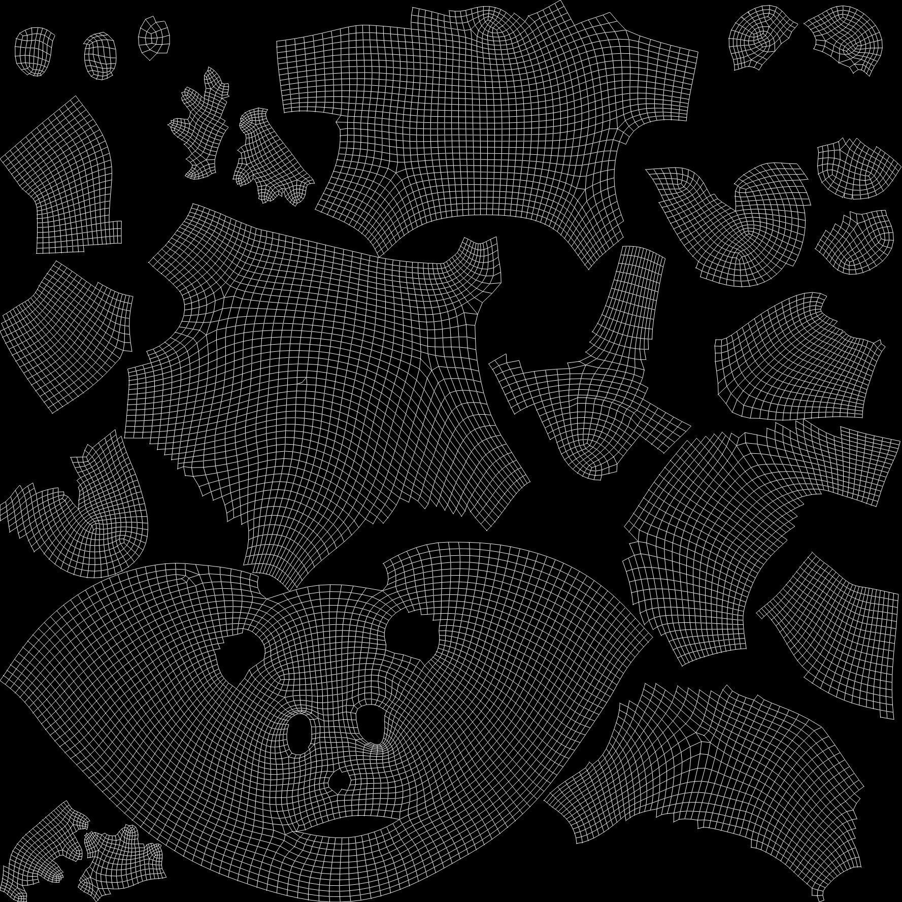 Bear character Low-poly 3D model_5