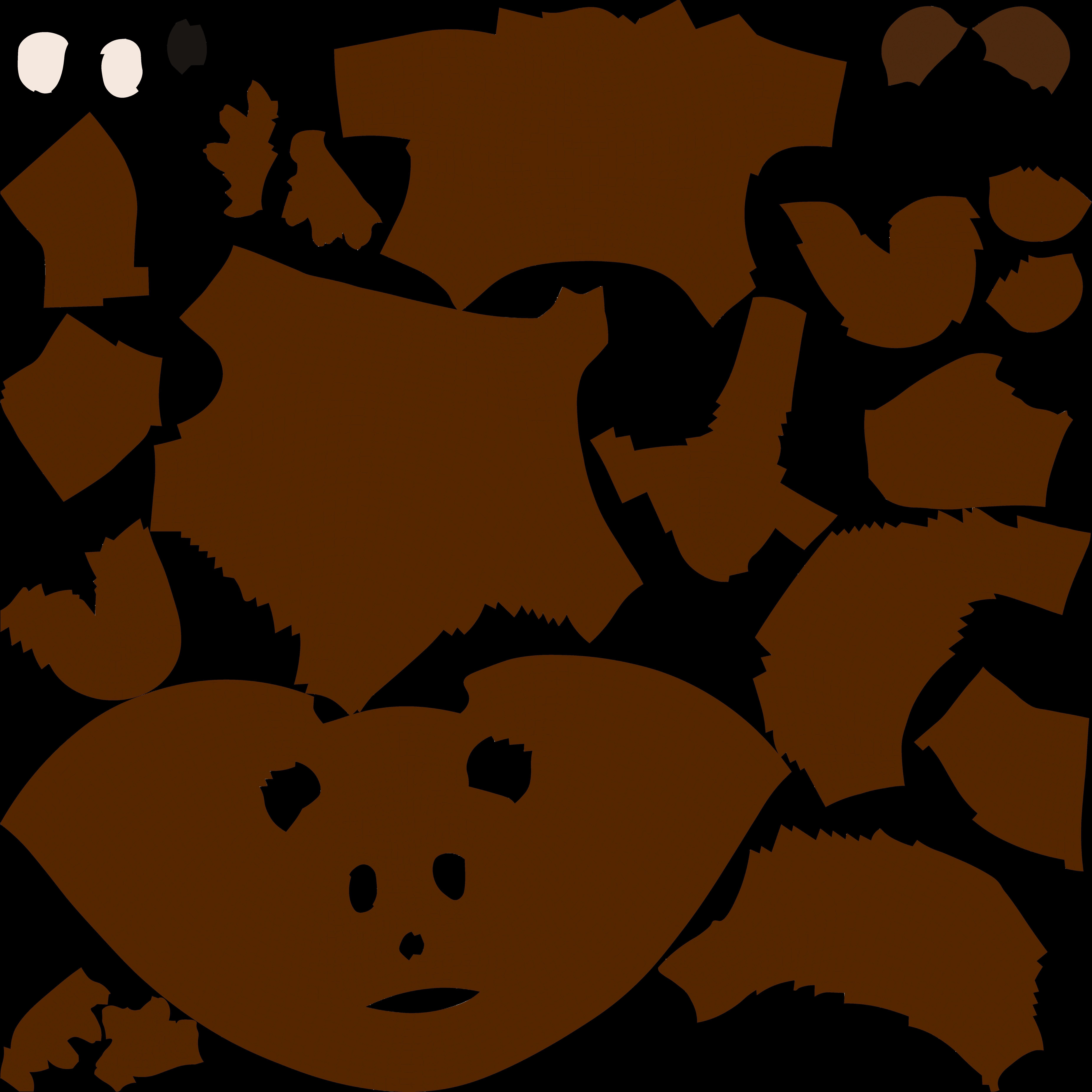 Bear character Low-poly 3D model_4