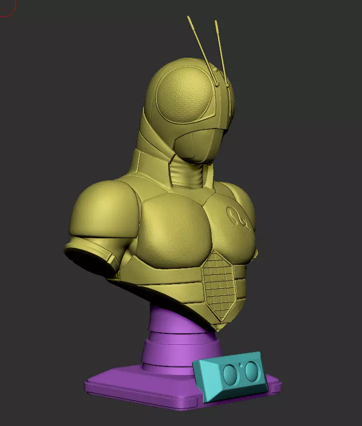 Bust black rx 3D print model