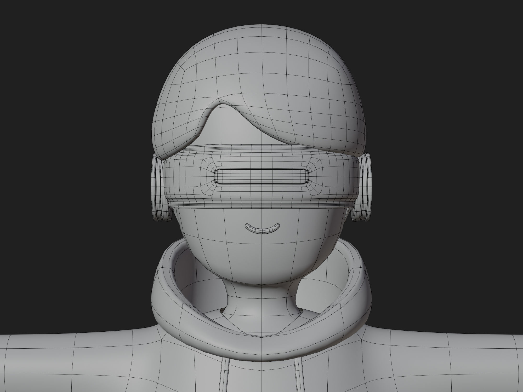 VR Character cartoon man boy futuristic with VR Glasses casual  Free 3D model_9