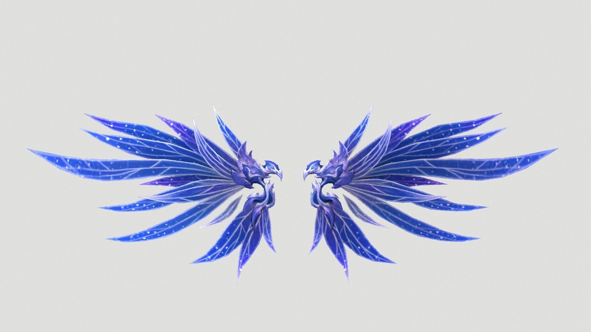 Futuristic Wing Low-poly 3D model_6