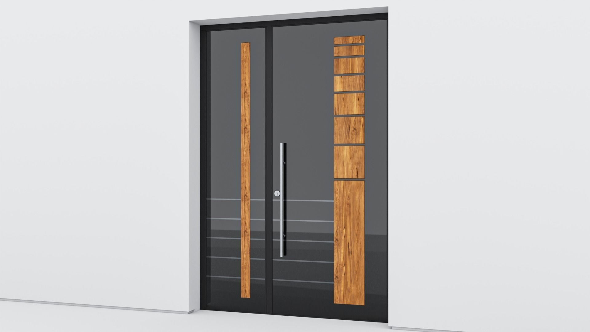 Aluminium door 111 3D model_2