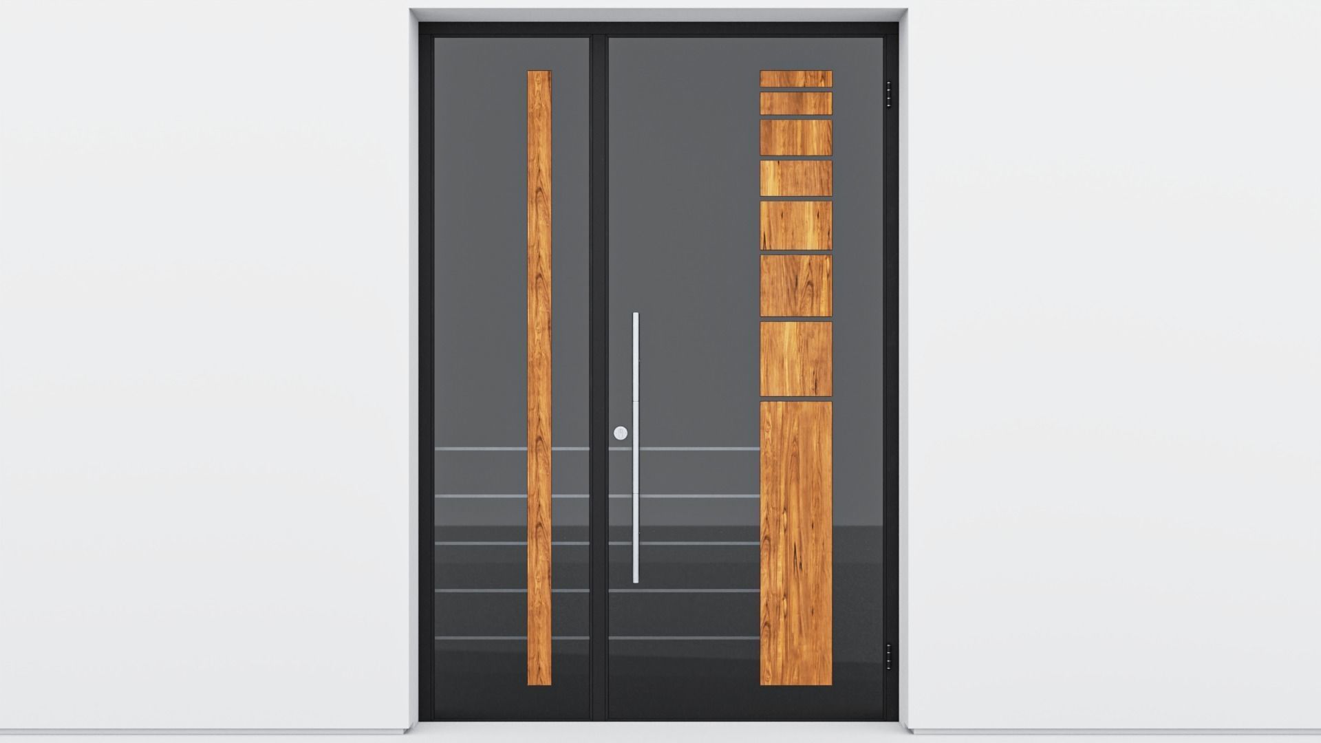 Aluminium door 111 3D model_1