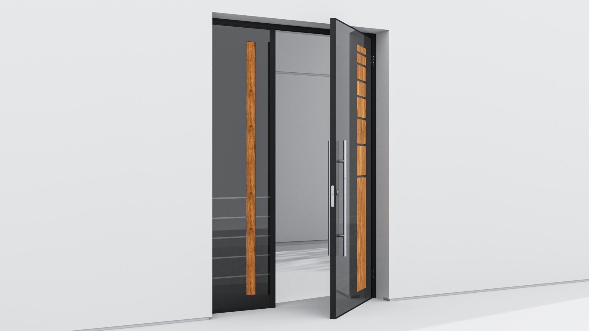 Aluminium door 111 3D model_3