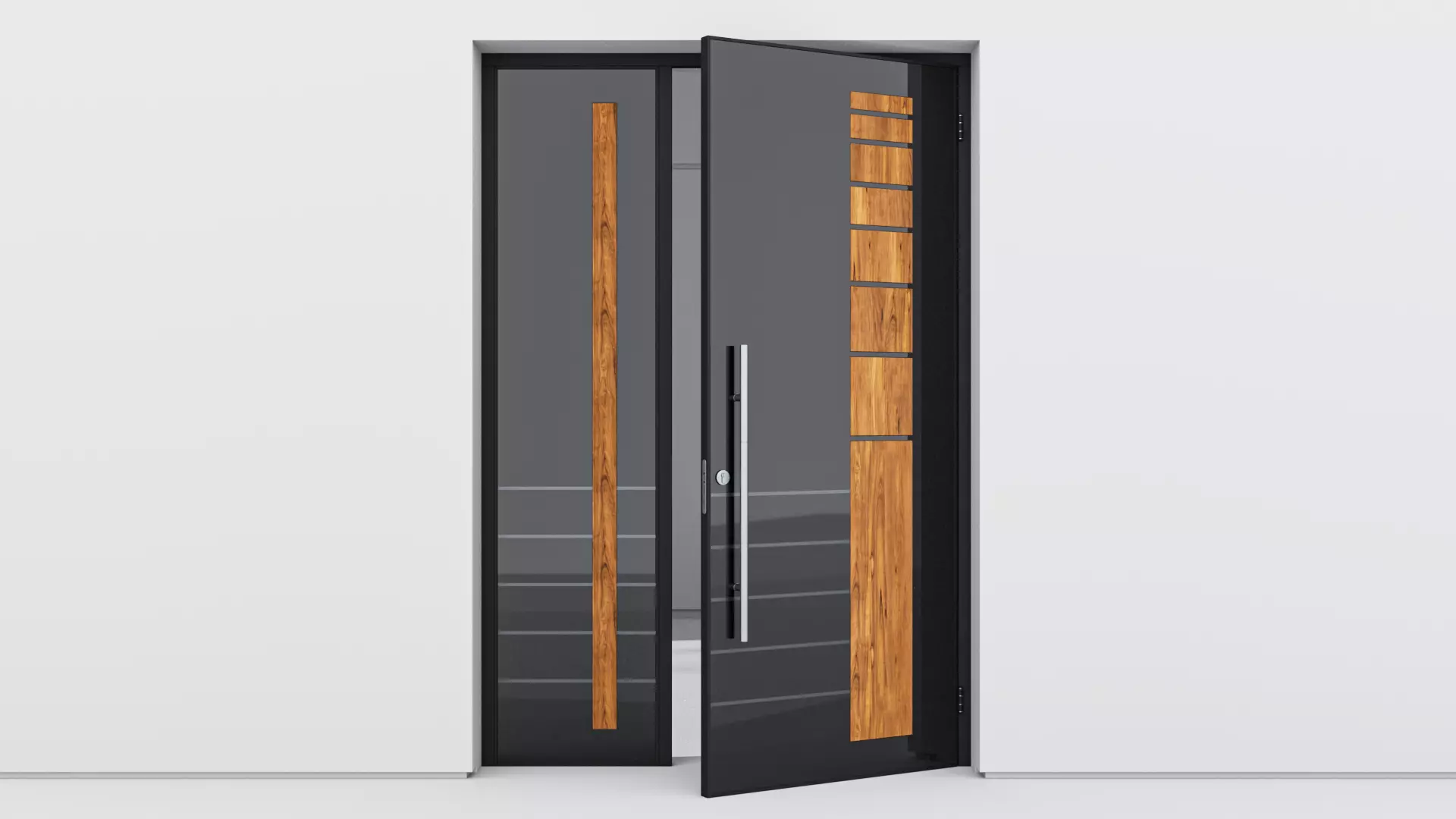 Aluminium door 111 3D model_0