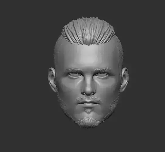 Bjorn Ironside - Headsculpt for Action Figures 3D print model 3D print model
