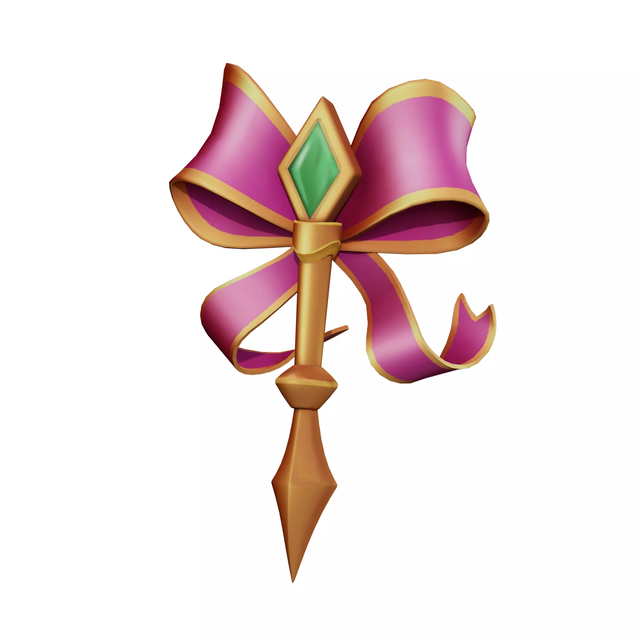 Stylised fountain pen Low-poly 3D model_0