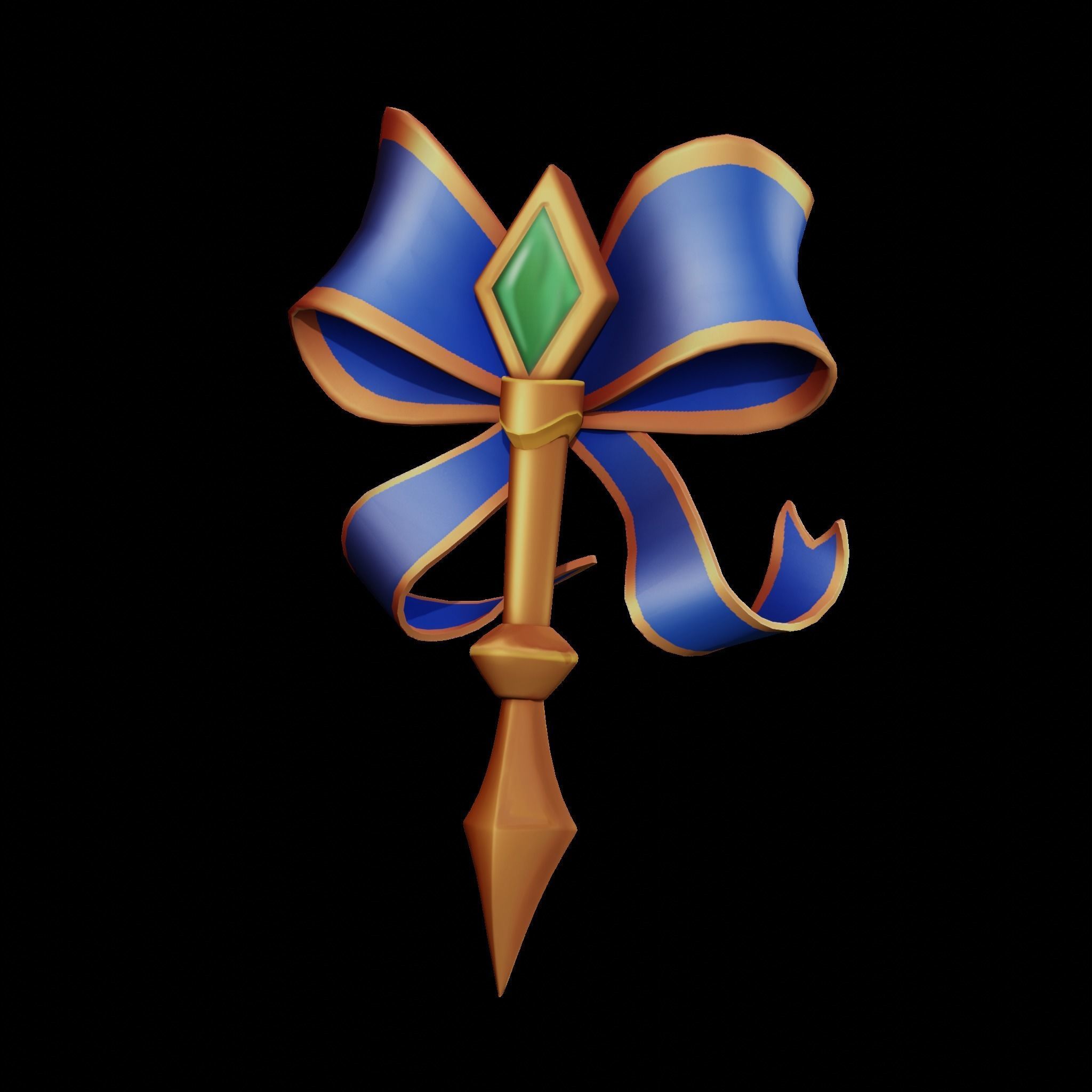 Stylised fountain pen Low-poly 3D model_3