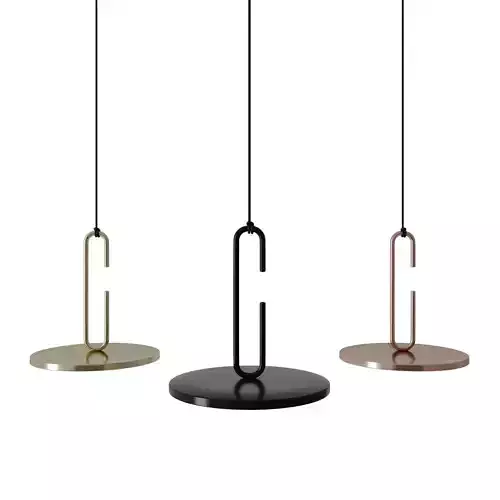 Clip pendant light with open ring mini by Daniel Debiasi