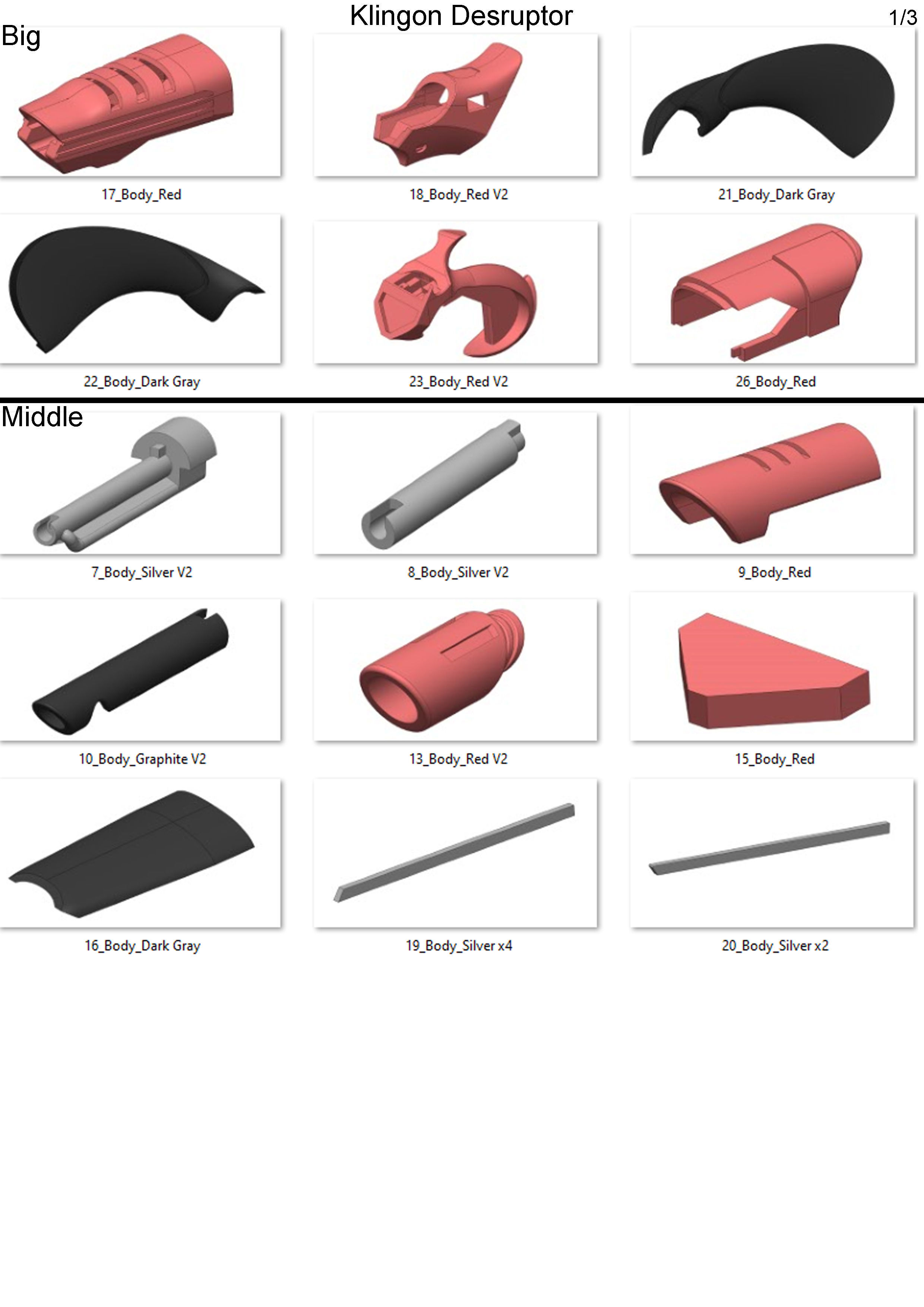  Klingon Disruptor - Star Trek - Commercial - Printable - STL 3D print model_9