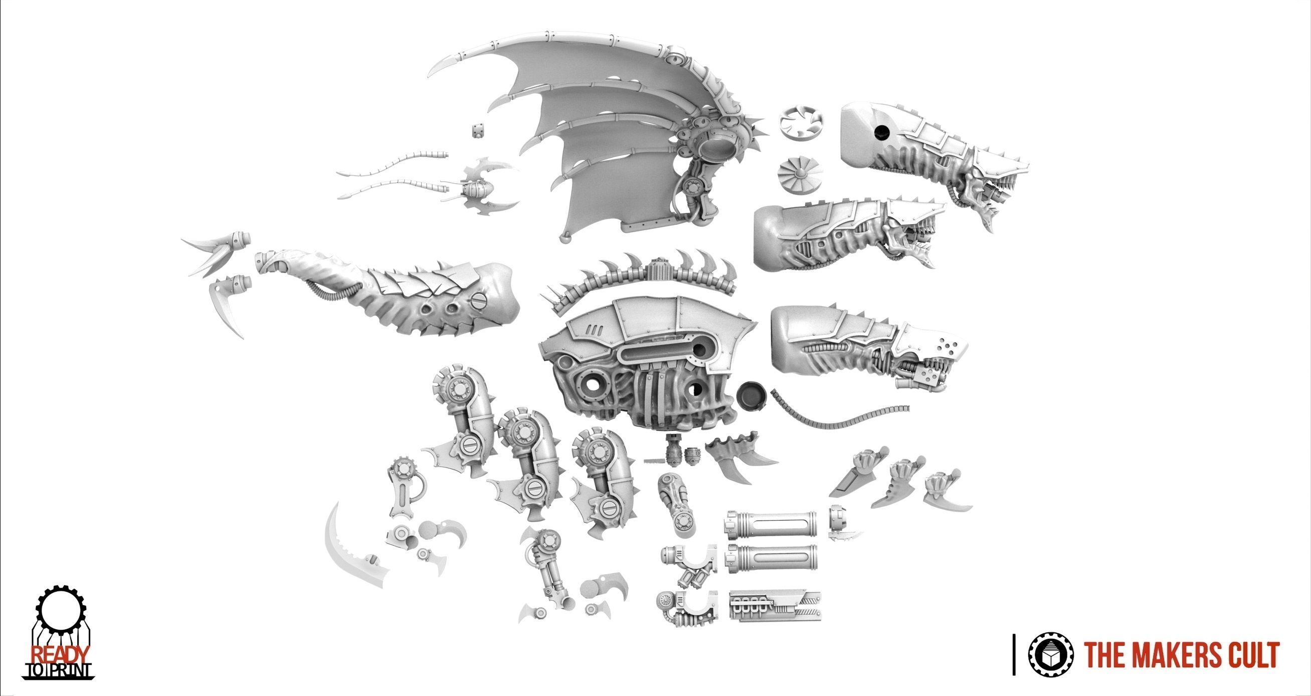 Iron Hive - Hydrafex and Raptorix 3D print model_8