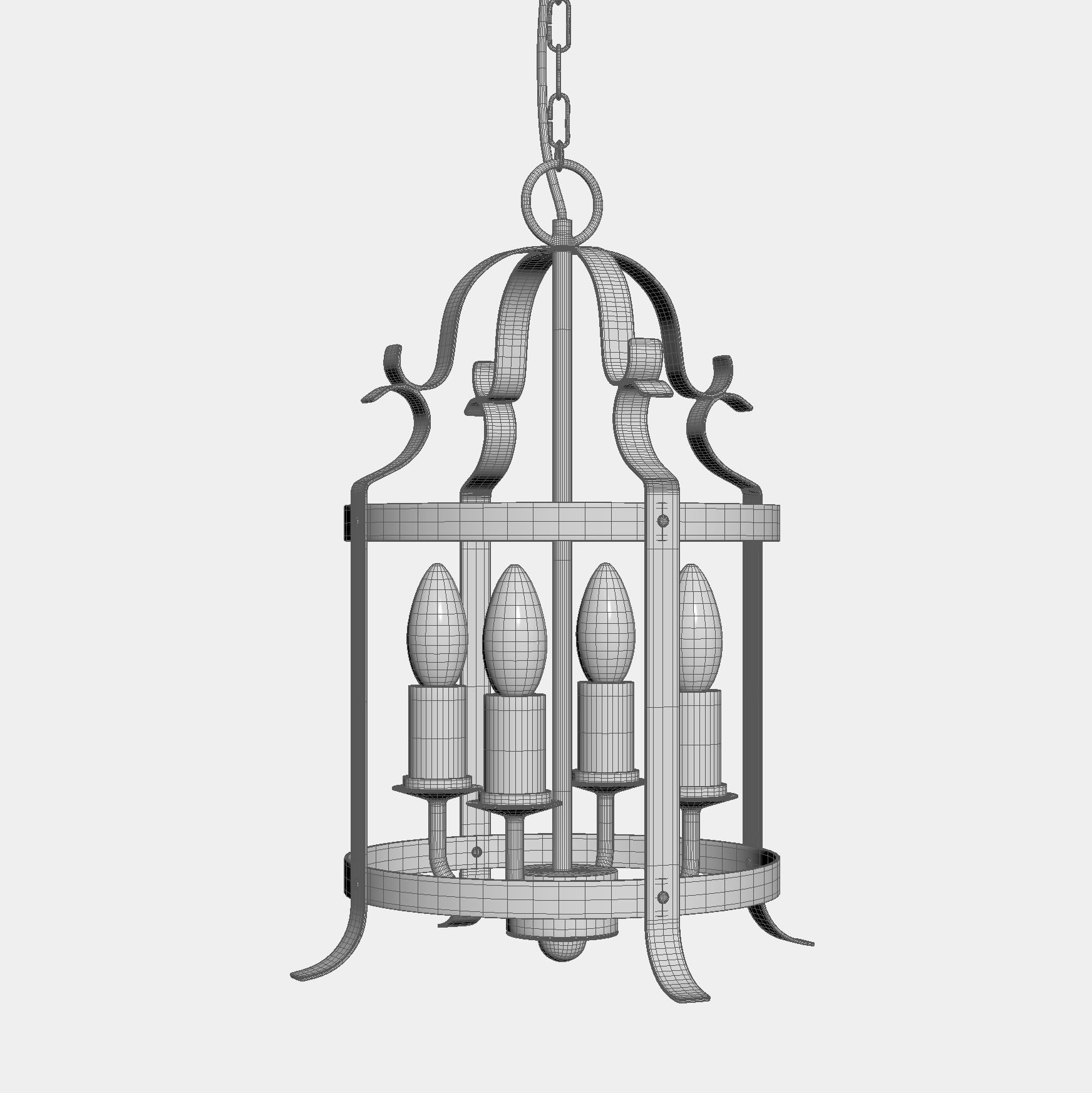 Cime Pendant lamp by Loberon 3D model_5