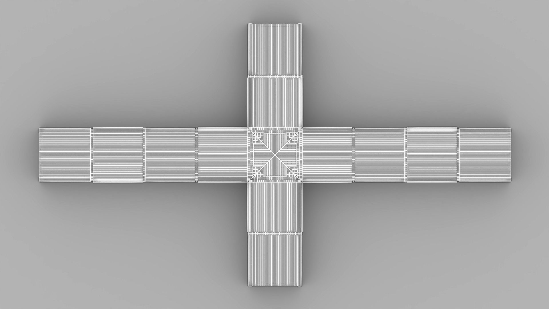 Modular low poly museum Low-poly 3D model_19