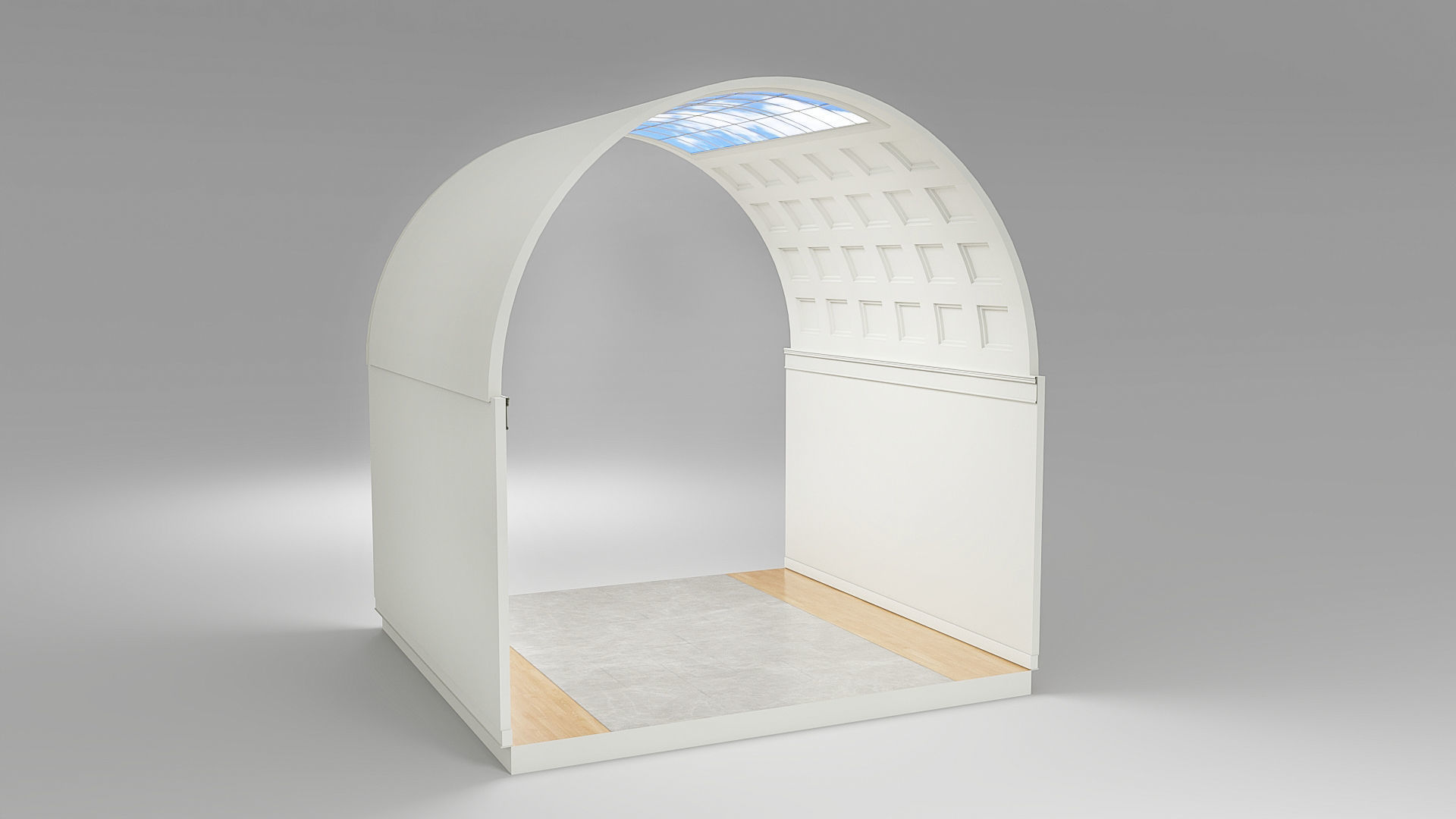 Modular low poly museum Low-poly 3D model_20