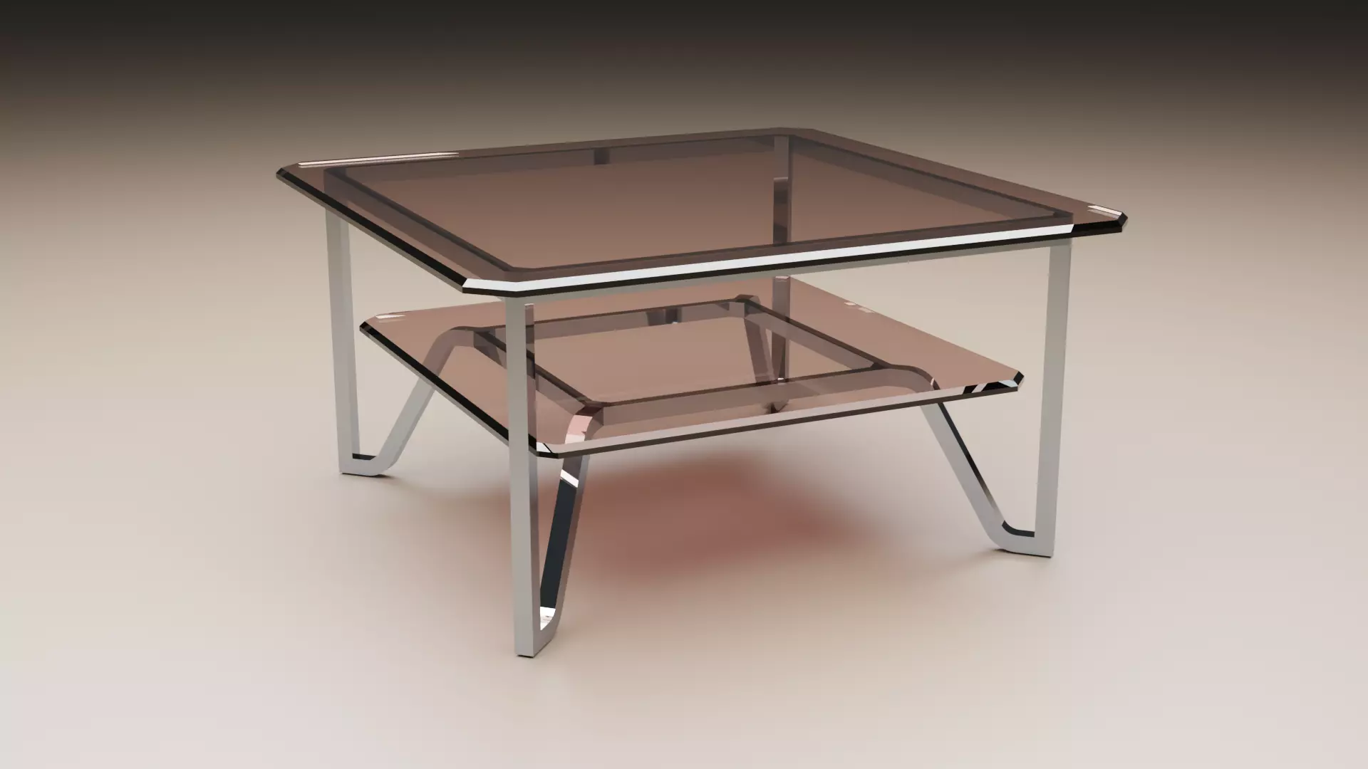coffee table Free low-poly 3D model_0