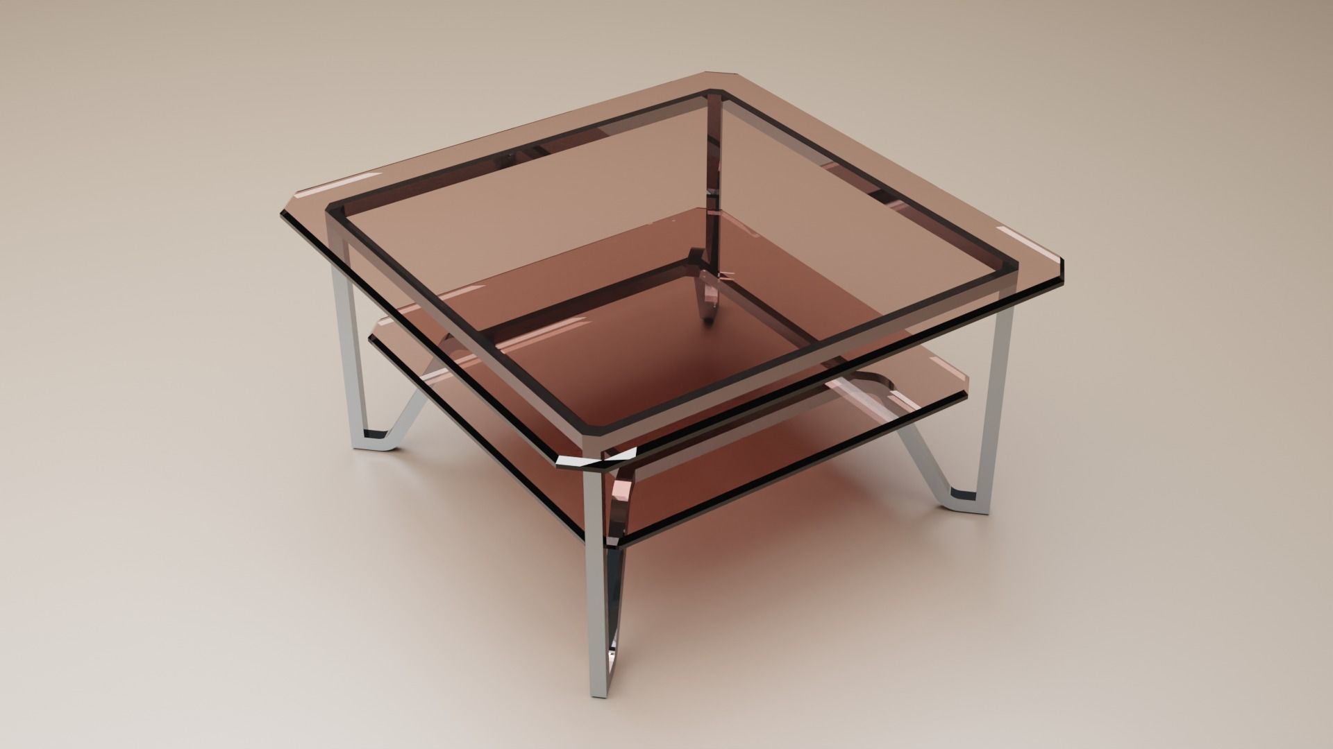 coffee table Free low-poly 3D model_1