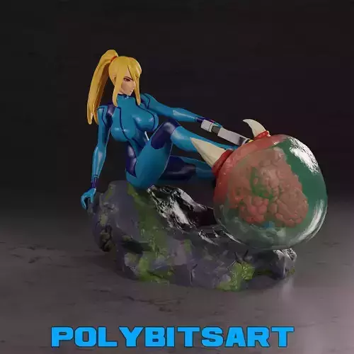 Metroid Samus Aran Figure 3D print model