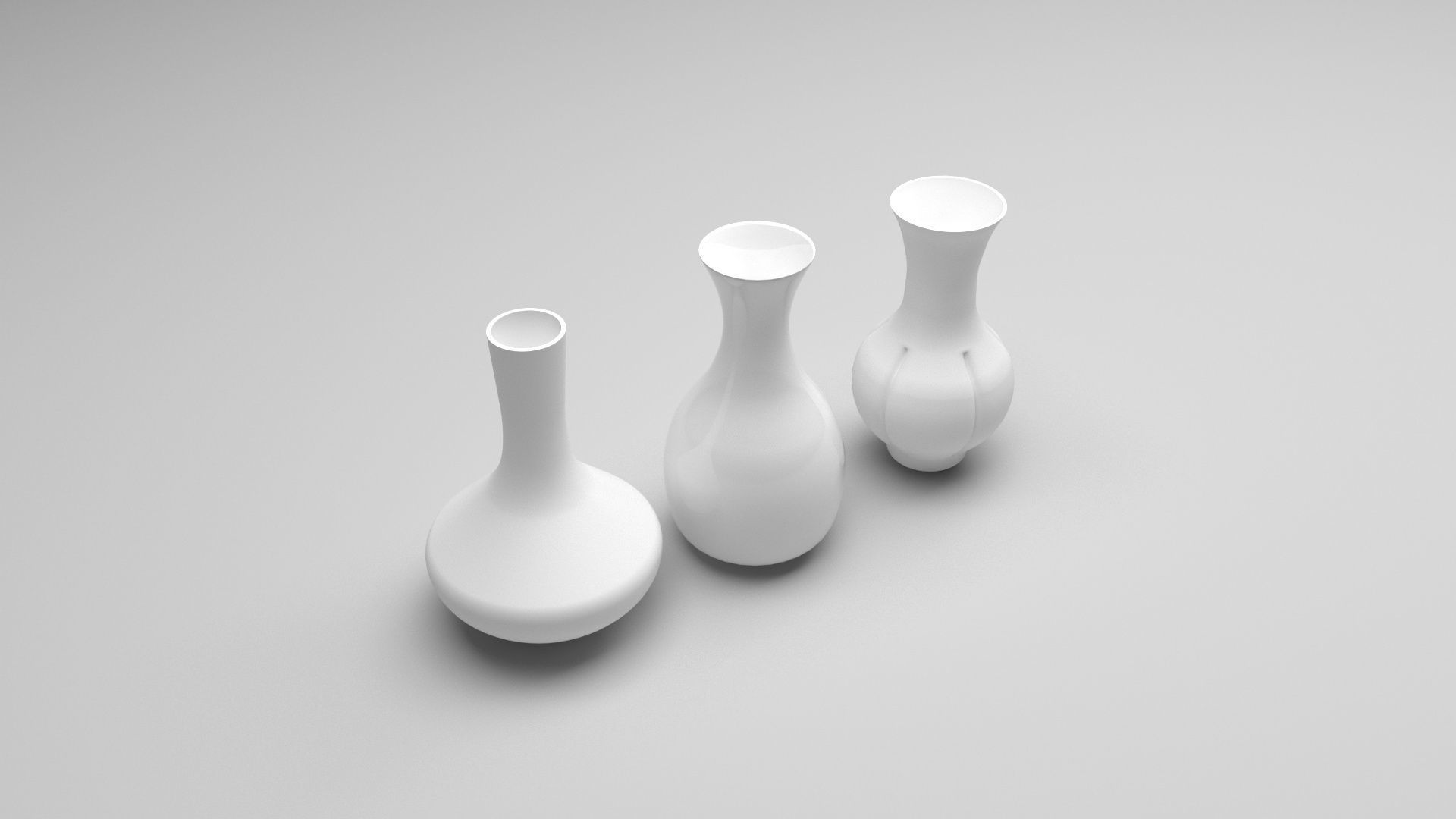 Ceramic Vases Set 3D model_4