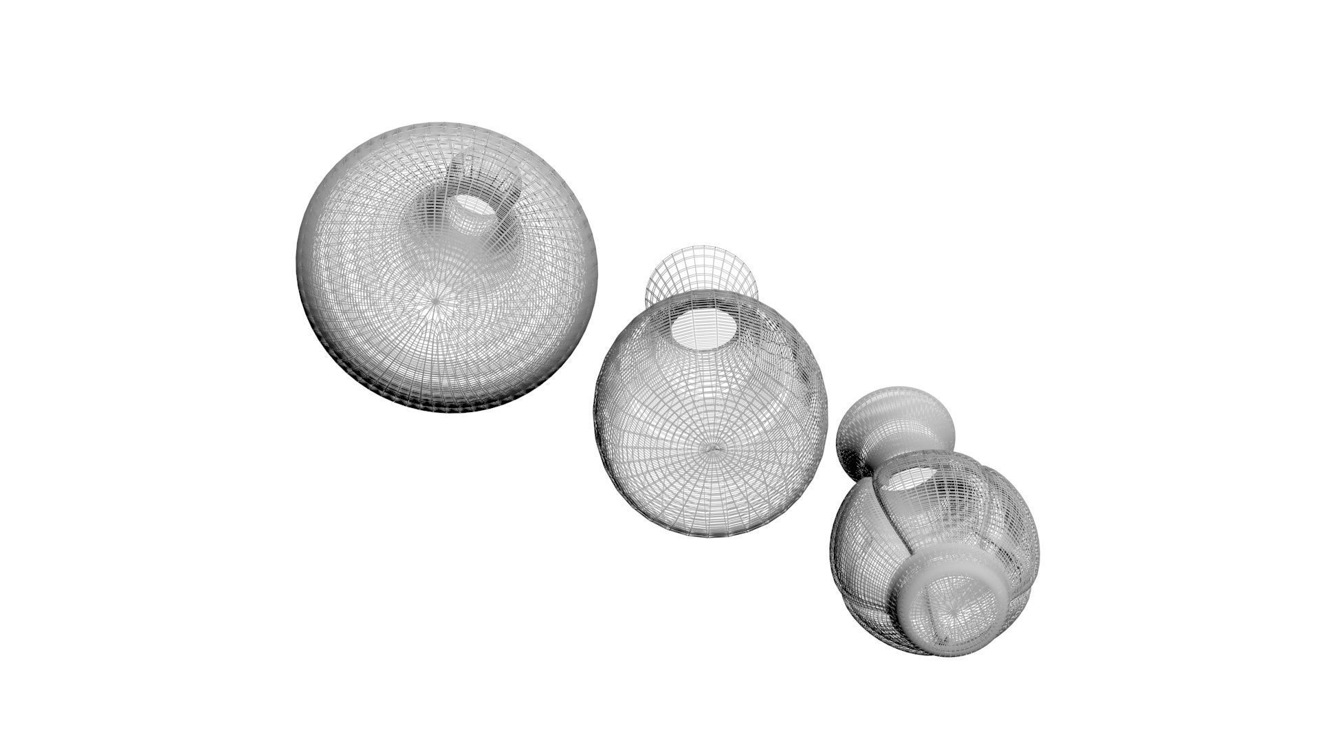 Ceramic Vases Set 3D model_11