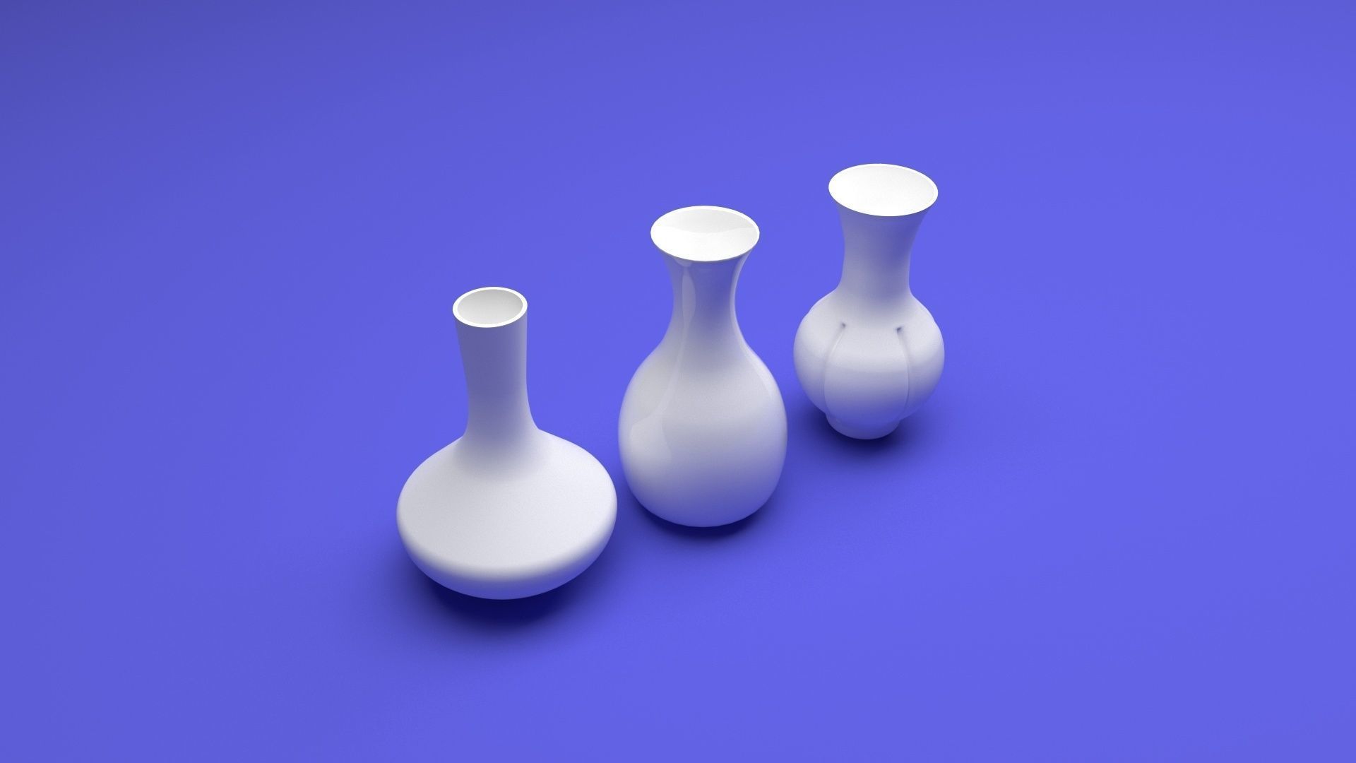 Ceramic Vases Set 3D model_5