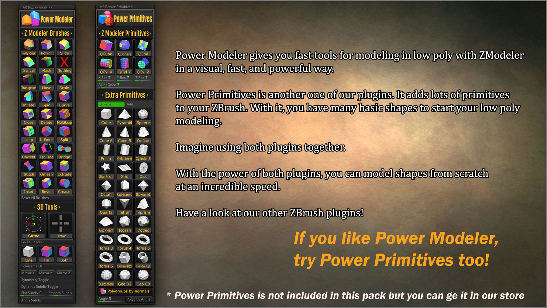 Power Modeler ZBrush Plugin 3D model_8