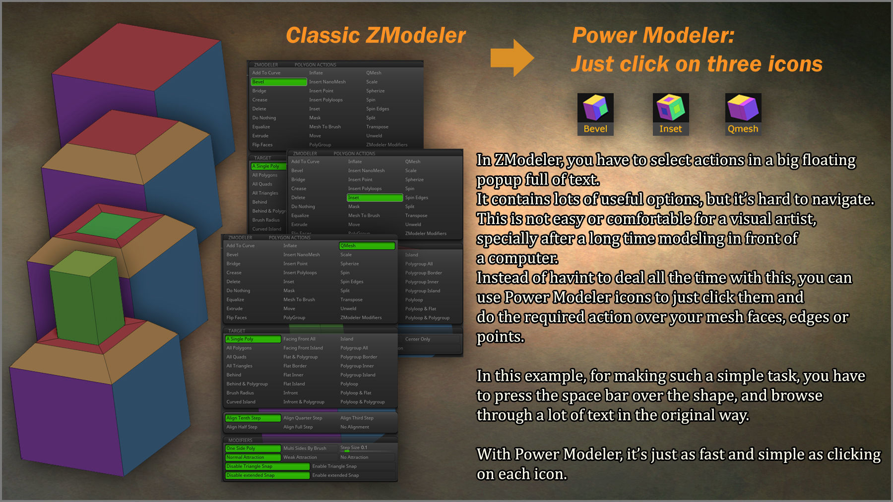Power Modeler ZBrush Plugin 3D model_3