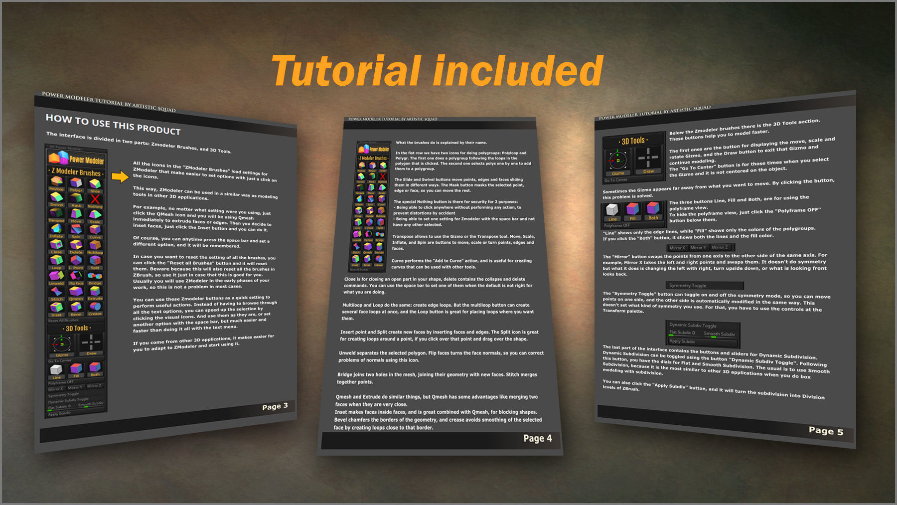 Power Modeler ZBrush Plugin 3D model_7