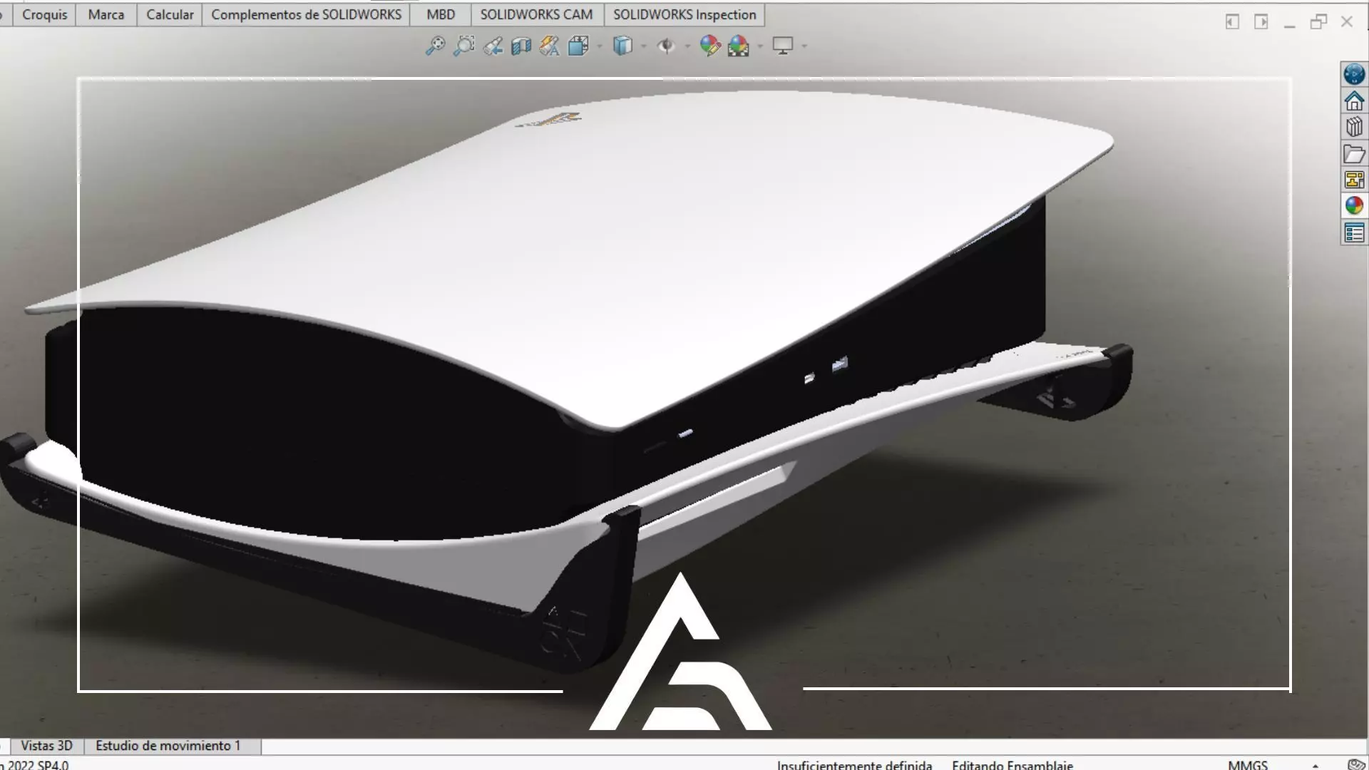 Horizontal stand for PS5 Sopport PS5 3D print model_0