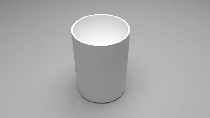 White Cylinder Cup