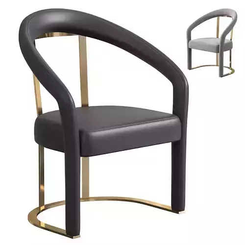 Crown chair Curved Dining Chair