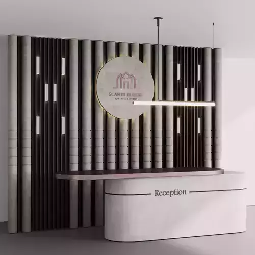 Reception Desk and Wall decor - office furniture 12