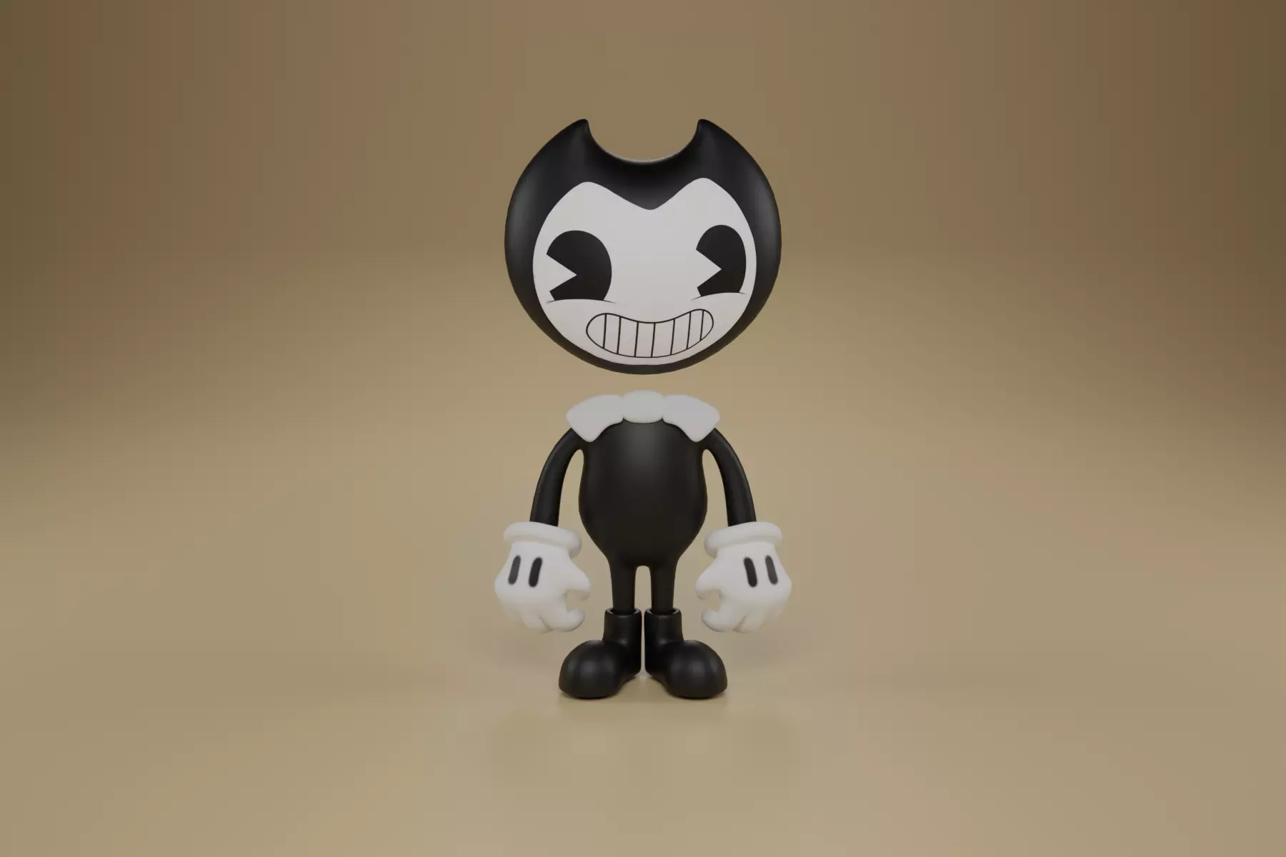 Bendy The Ink Demon Game-Ready 3D Character Model Low-poly 3D model_0