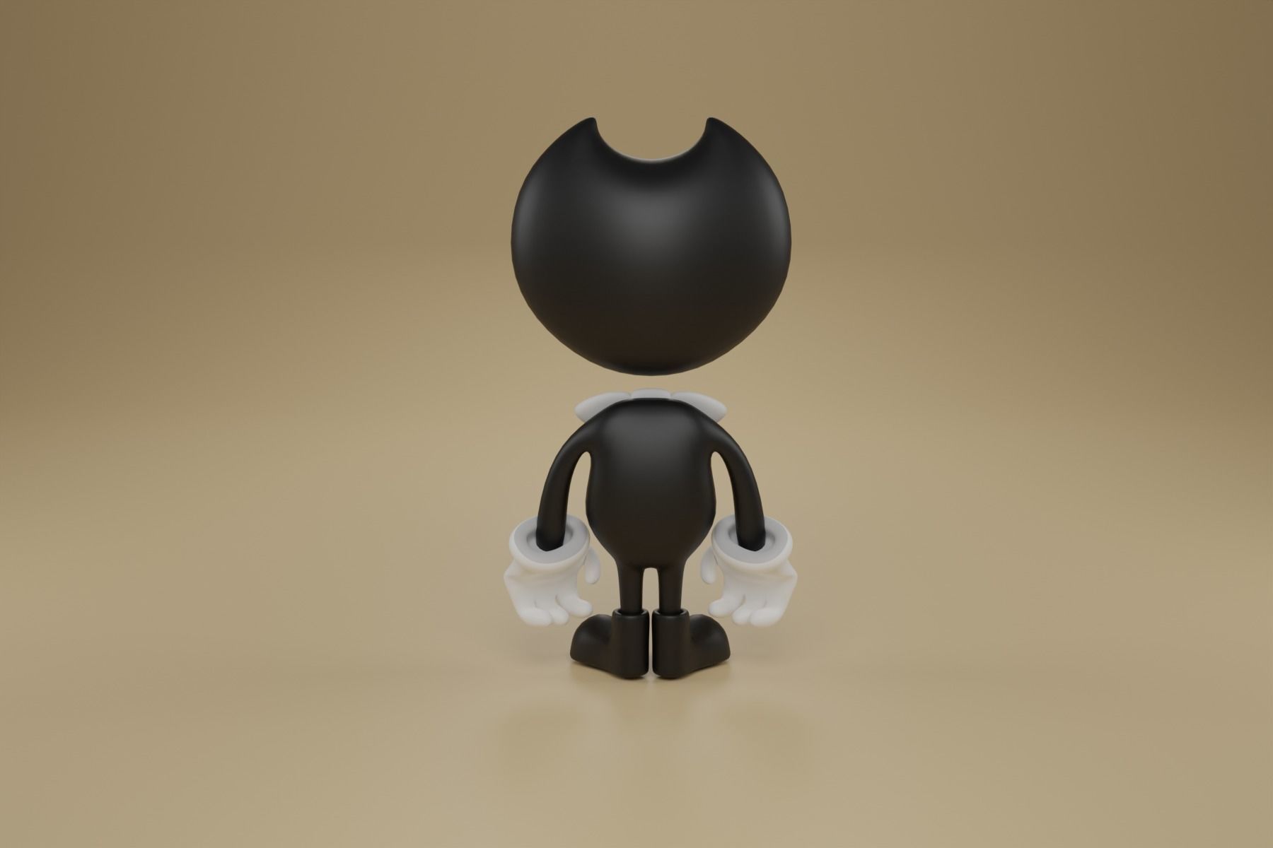 Bendy The Ink Demon Game-Ready 3D Character Model Low-poly 3D model_2