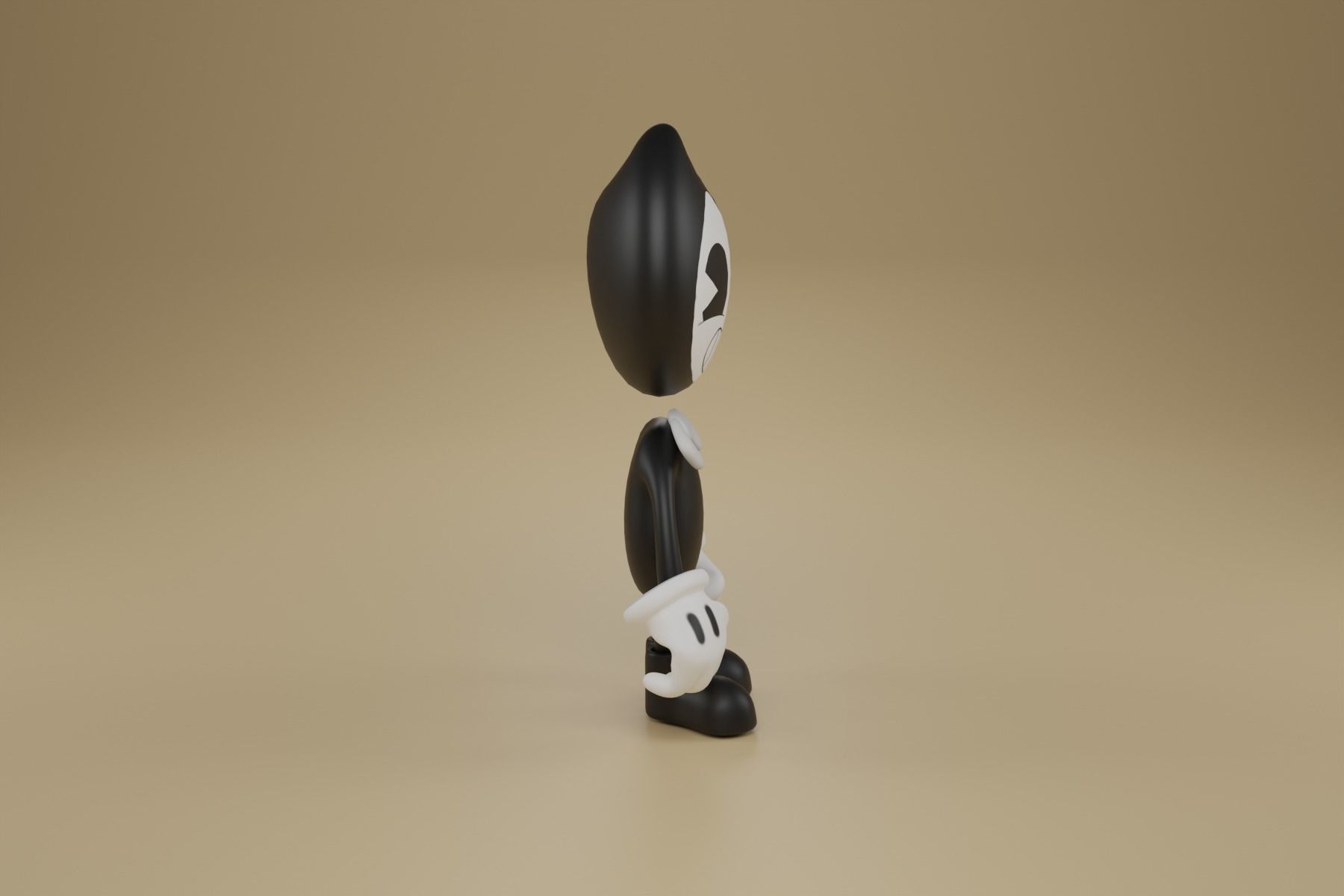 Bendy The Ink Demon Game-Ready 3D Character Model Low-poly 3D model_1