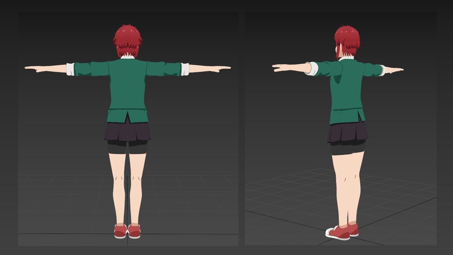 Tomo chan VRChat 3D model_2