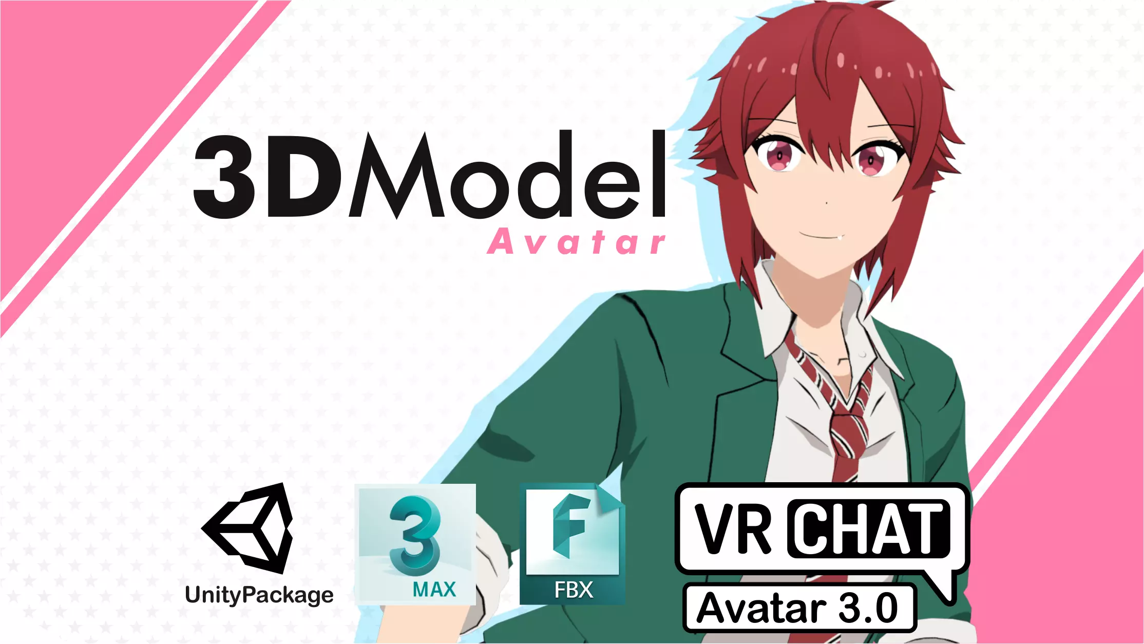 Tomo chan VRChat 3D model_0