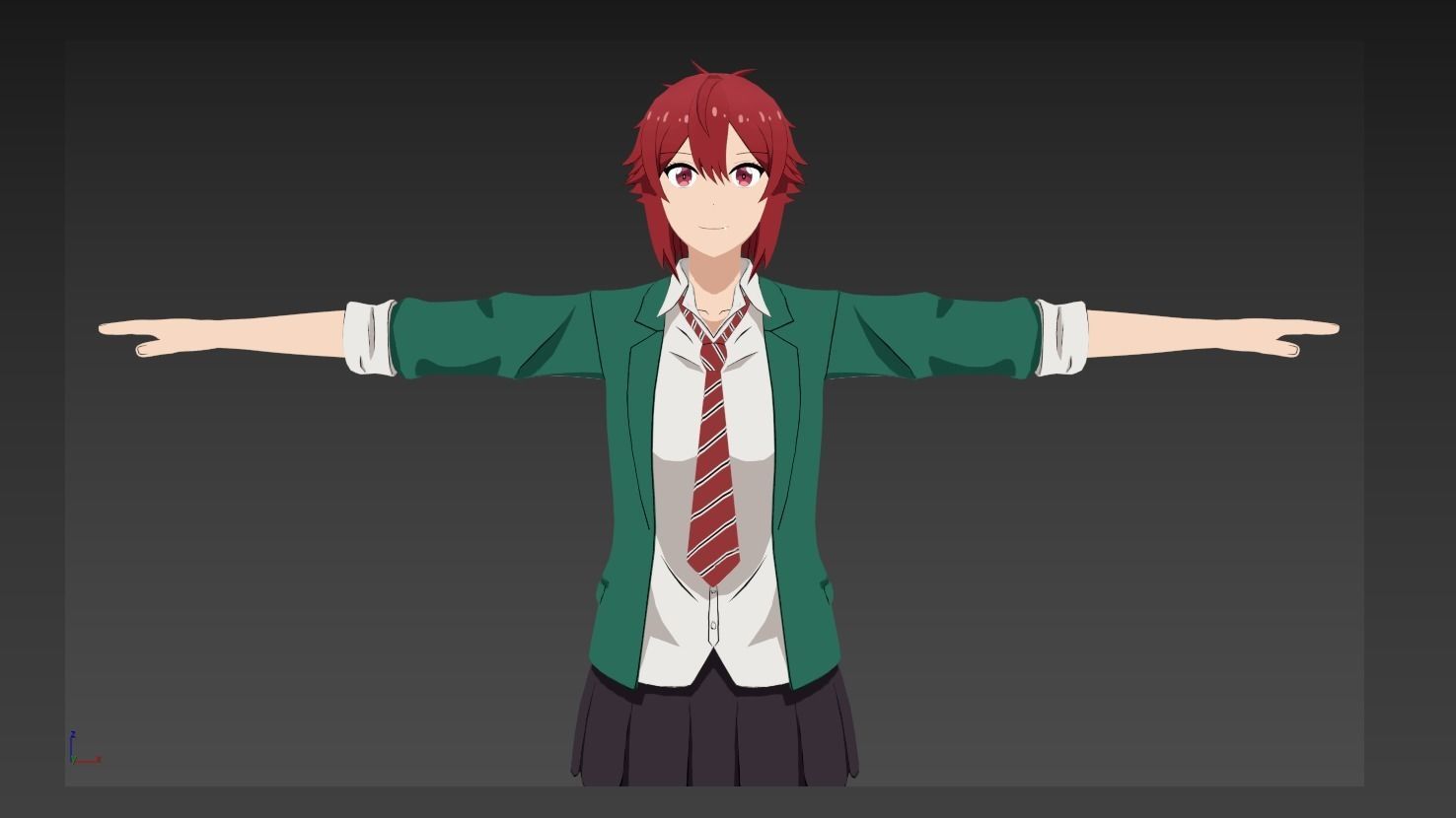 Tomo chan VRChat 3D model_6