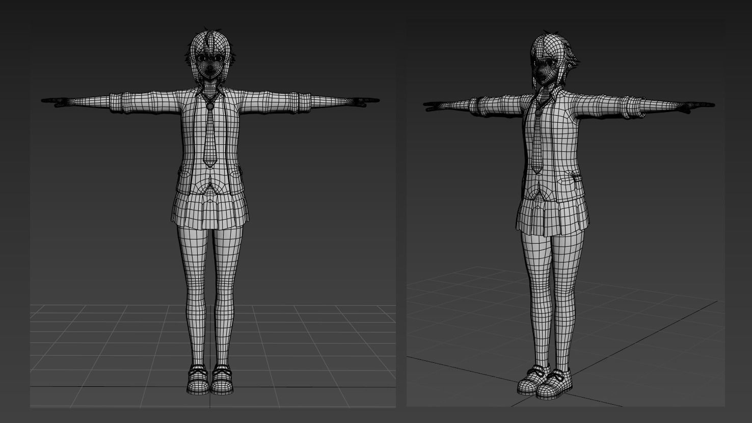 Tomo chan VRChat 3D model_4