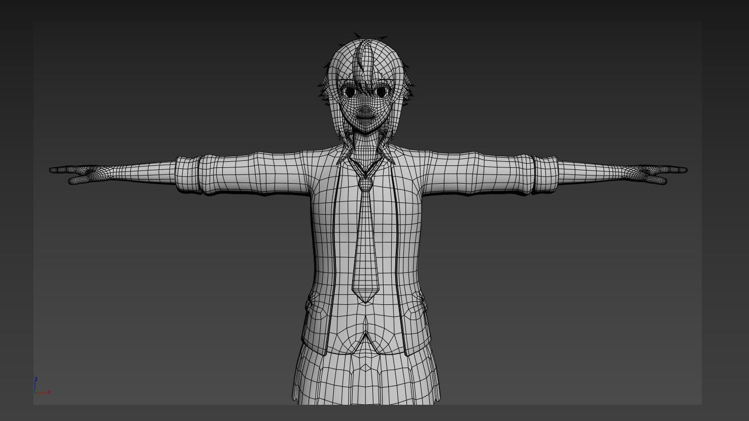 Tomo chan VRChat 3D model_5