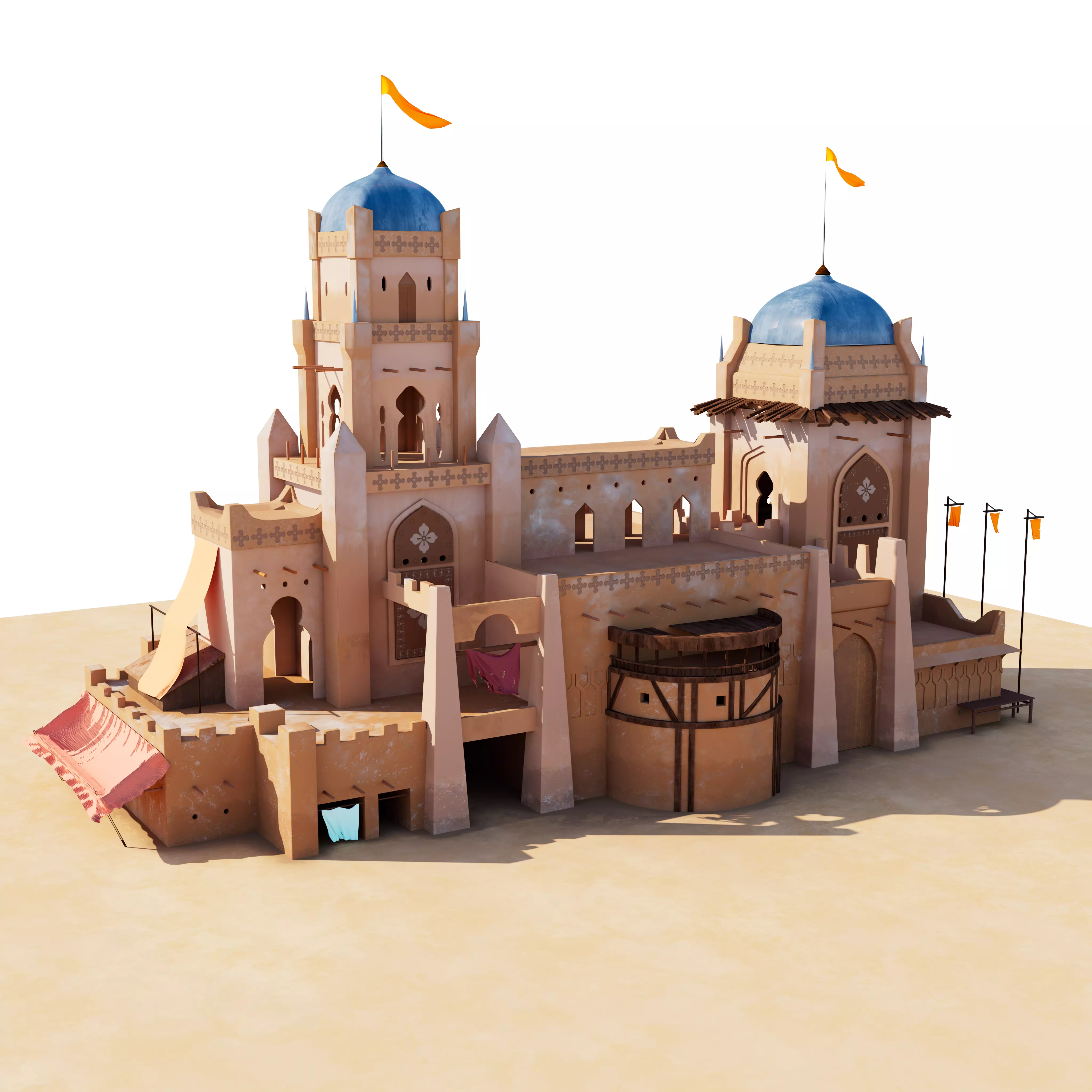 A delightful Castle built in the times of Medieval 3D model | CGTrader
