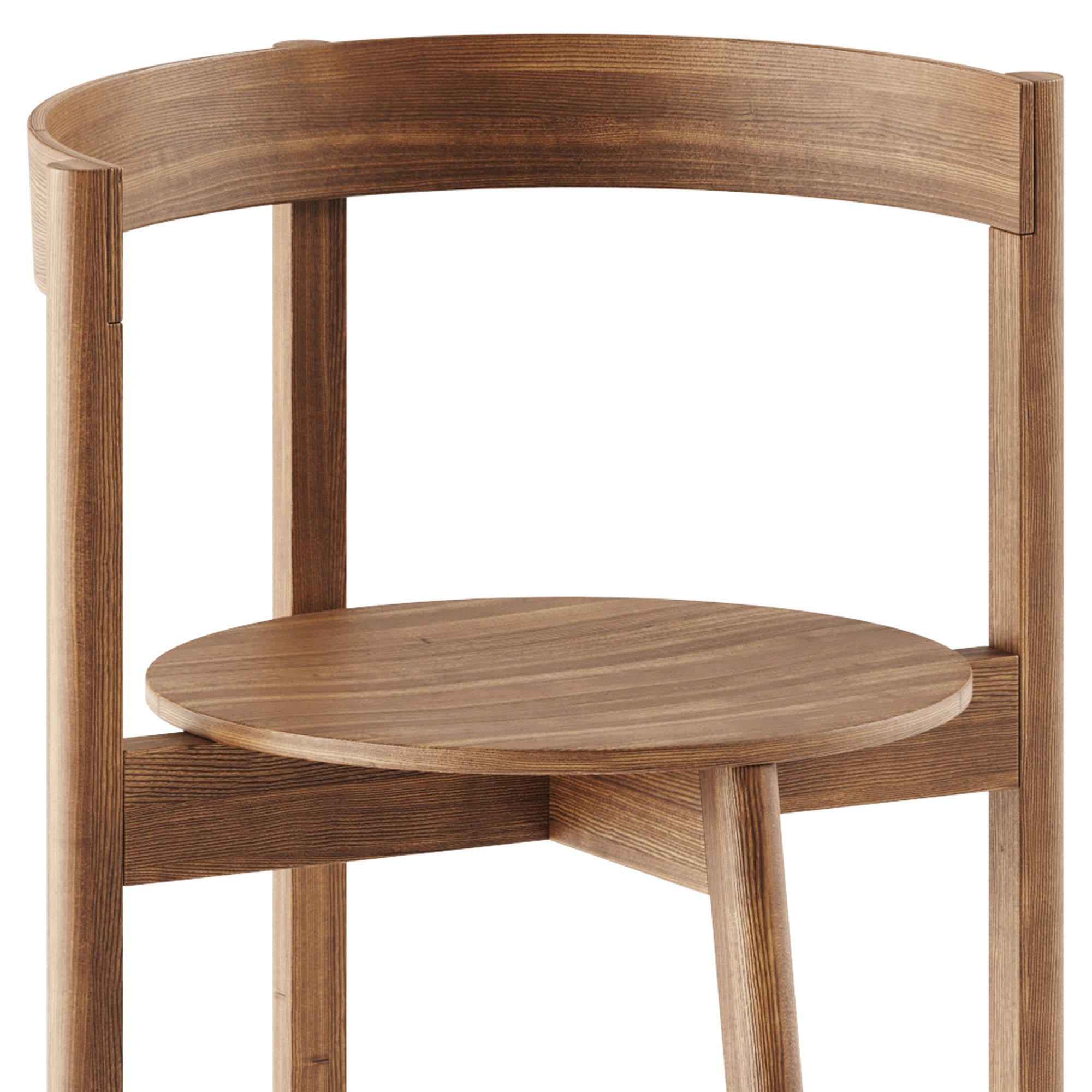 L4 BASIL Round table and L5 JAZZ Chair with armrests By LOEHR 3D model_4