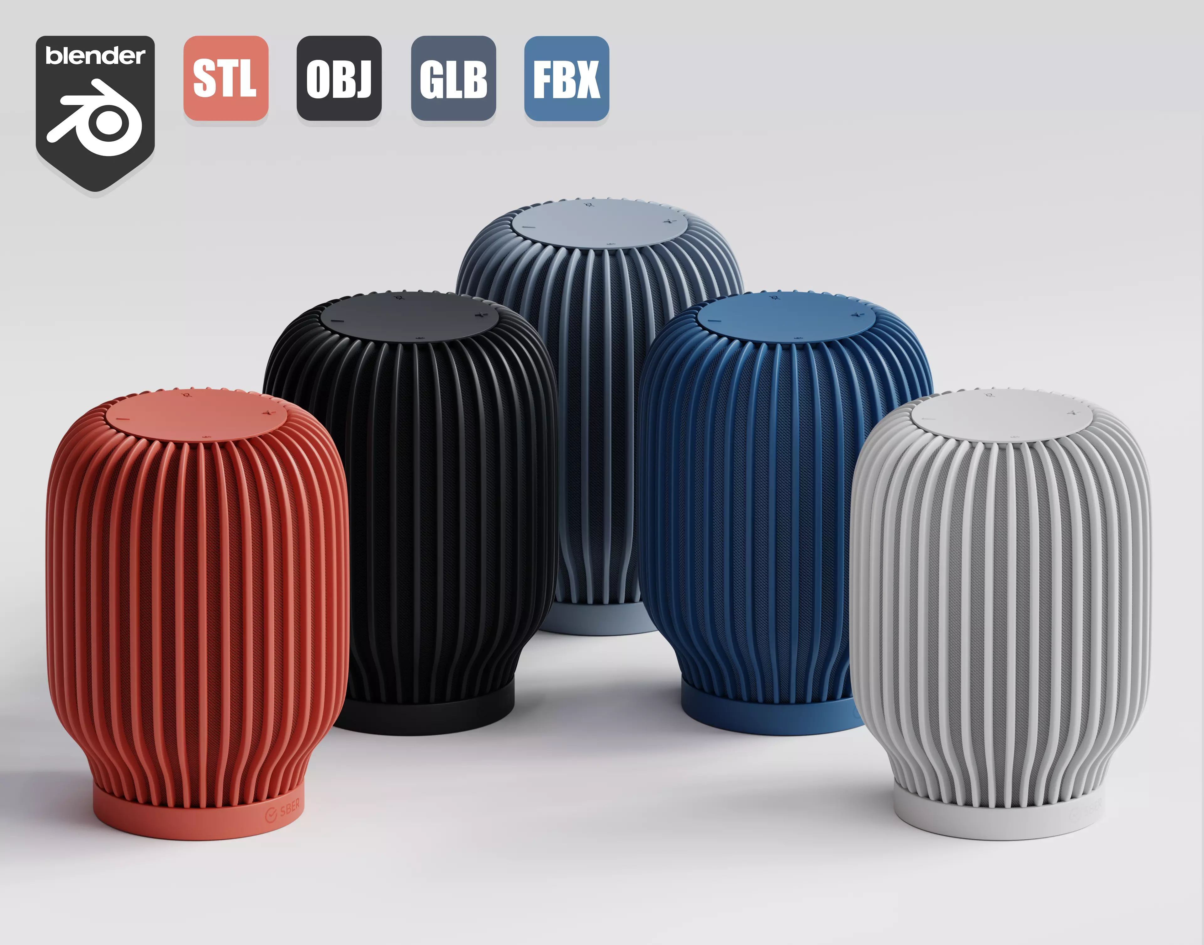 Smart Speaker Sberboom 3D model