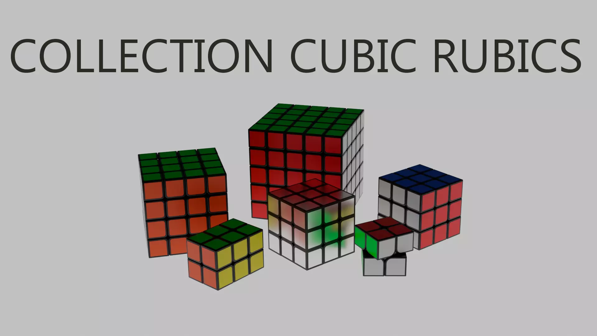 cubic rubic collection 3D model