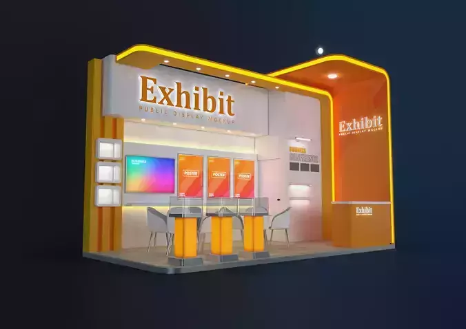 Exhibition stand 18 sqm 3D model